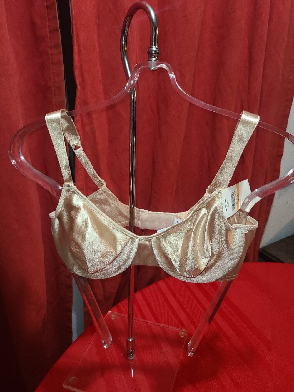 VTG NWT Playtex Now Underwire Bra 1990's size 34C 3781 Unlined Stretch Buff